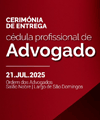 Cerimónia de entrega da cédula profissional de Advogado